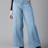 High-Waist Wide-Leg Denim Jeans
