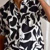 Abstract Print Short-Sleeve Shirt