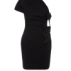 One-Shoulder Tie-Up Bodycon Dress