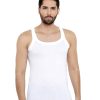 XYXX White Regular Fit Vest