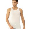 XYXX White Regular Fit Vest