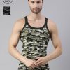 Dixcy Scott Maximus Multi Cotton Regular Fit Printed Vest - Pack Of 2