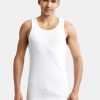 Jockey 8823 Men's Super Combed Cotton Rib Round Neck Sleeveless Vest with Stay Fresh Properties