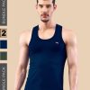 Lux Nitro Cotton Regular Fit Solid Vest (Pack of 2)